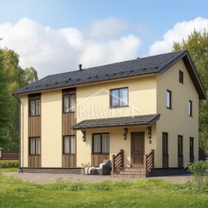 Проект «К-172» из СИП-панелей, 172 м²