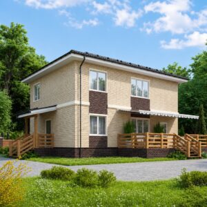 Проект «Б-173» из СИП-панелей, 173 м²