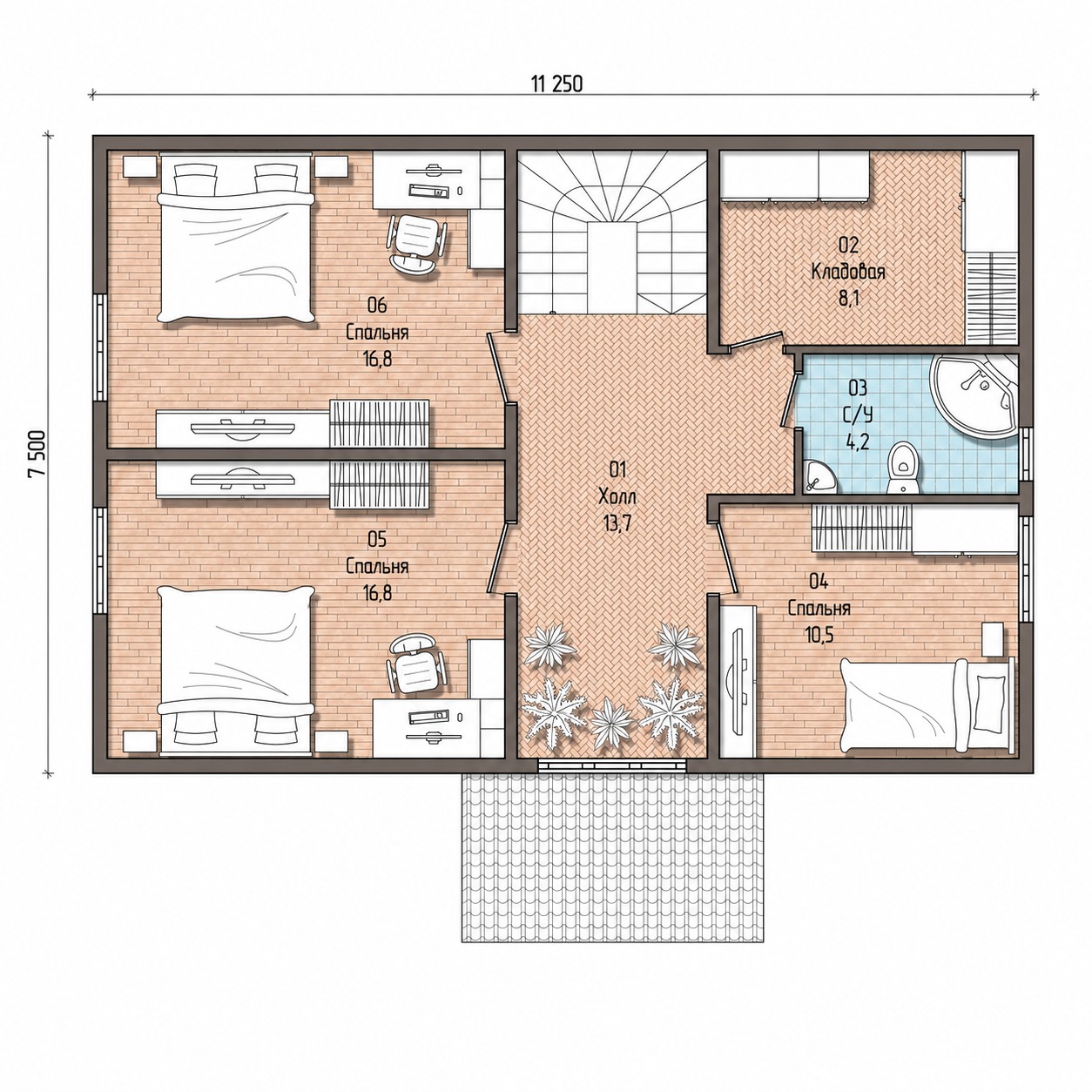 Проект дома «С-169» 169 кв.м2 — изображение 3