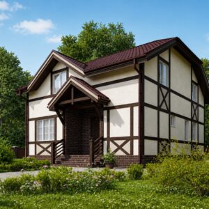 Проект «Л-168» из СИП-панелей, 168 м²